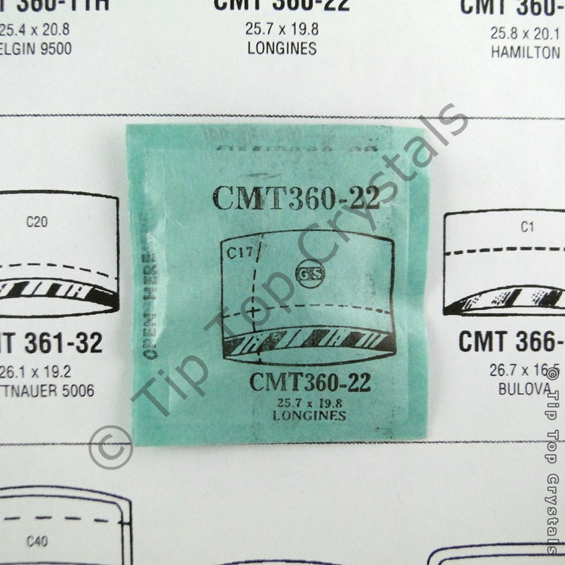 GS CMT360-22 Watch Crystal - Click Image to Close