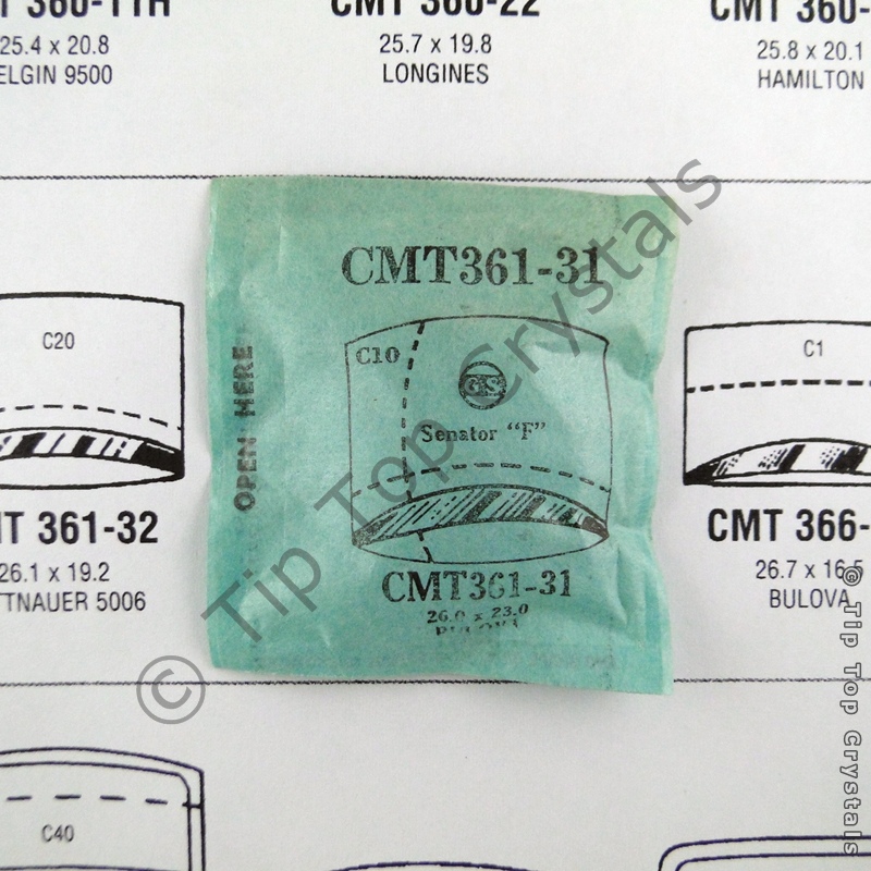GS CMT361-31 Watch Crystal - Click Image to Close