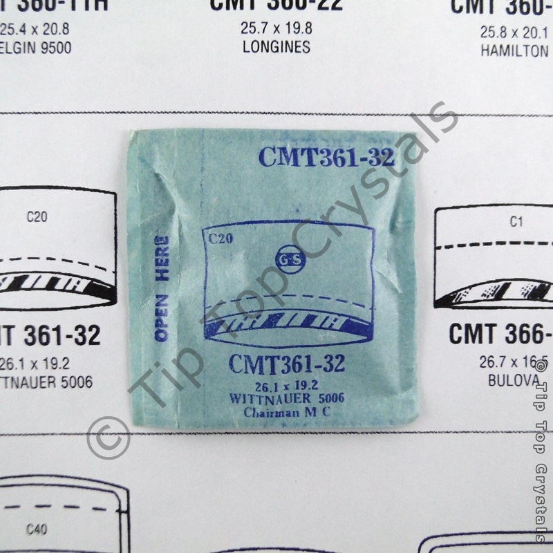 GS CMT361-32 Watch Crystal - Click Image to Close