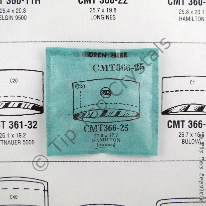 GS CMT366-25 Watch Crystal - Click Image to Close