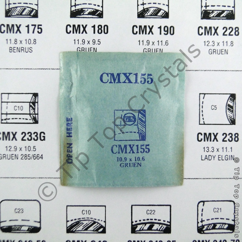 GS CMX155 Watch Crystal - Click Image to Close