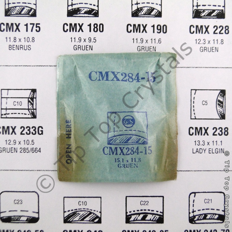 GS CMX284-15 Watch Crystal - Click Image to Close