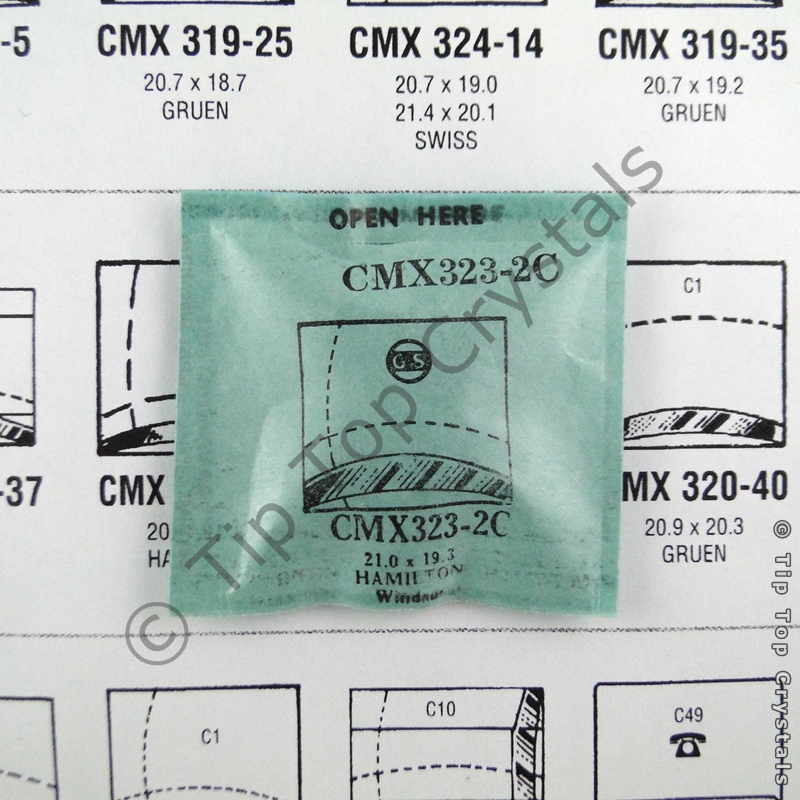 GS CMX323-2C Watch Crystal - Click Image to Close