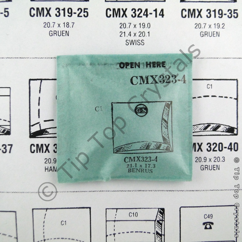 GS CMX323-4 Watch Crystal - Click Image to Close