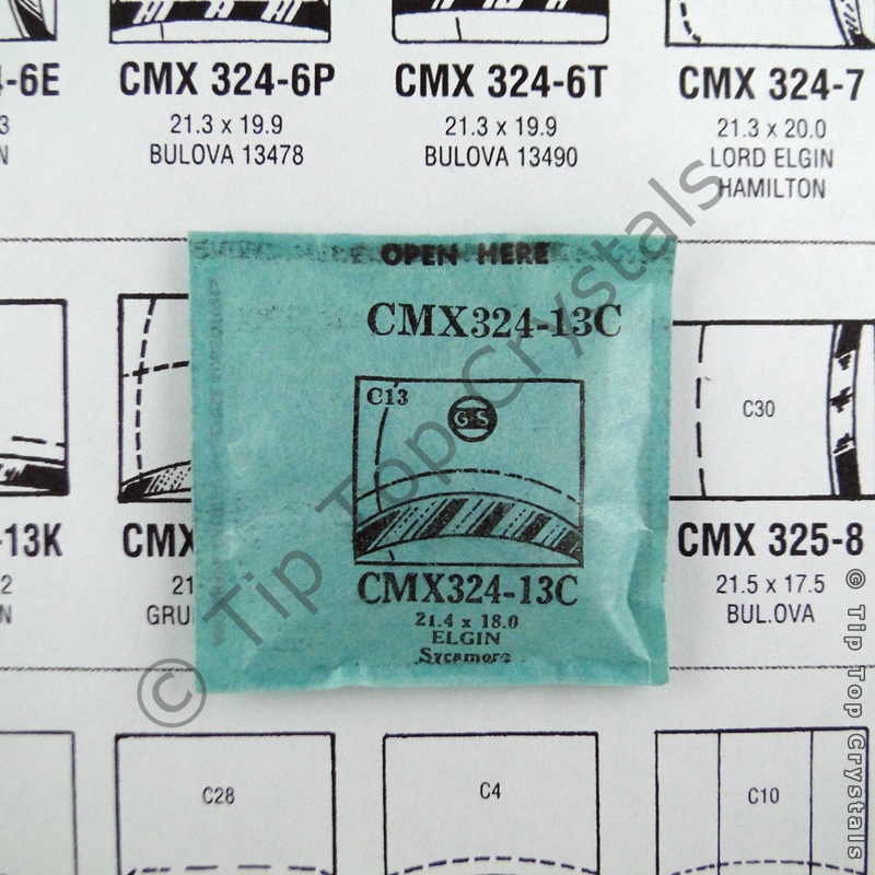 GS CMX324-13C Watch Crystal - Click Image to Close
