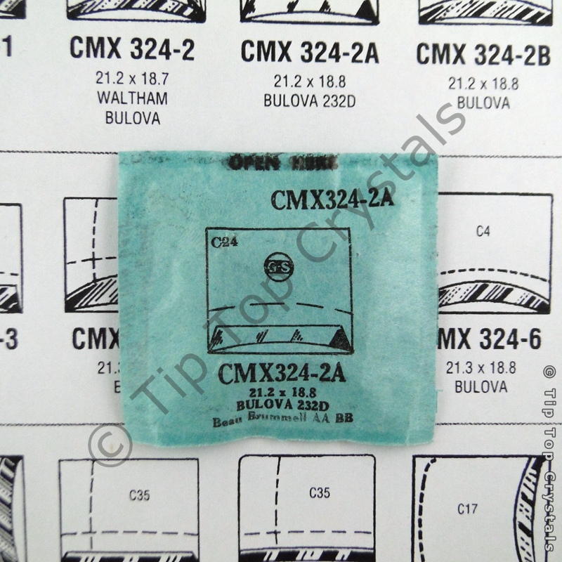 GS CMX324-2A Watch Crystal - Click Image to Close