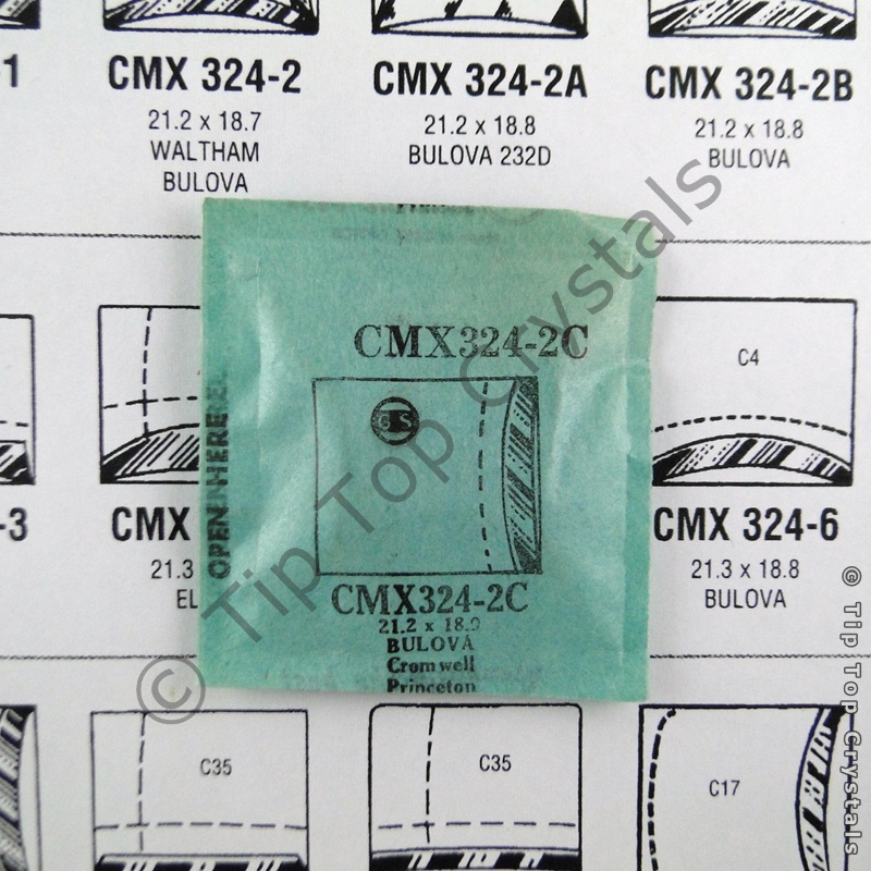 GS CMX324-2C Watch Crystal - Click Image to Close