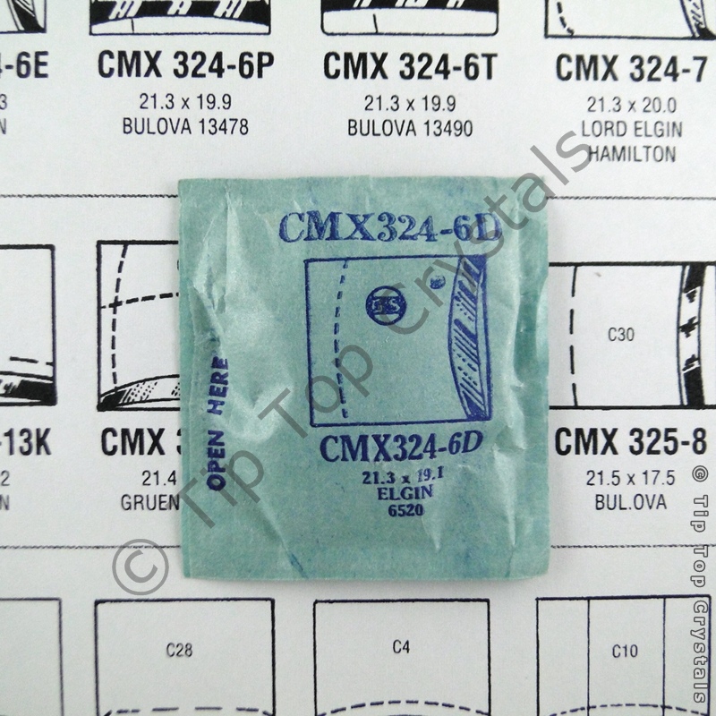 GS CMX324-6D Watch Crystal - Click Image to Close