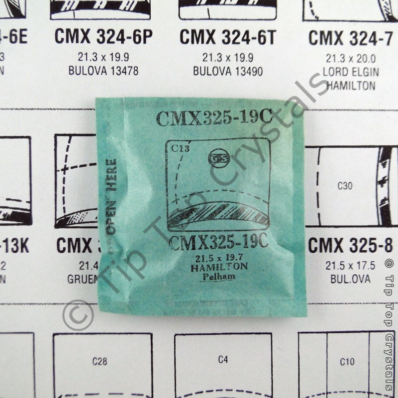 GS CMX325-19C Watch Crystal - Click Image to Close