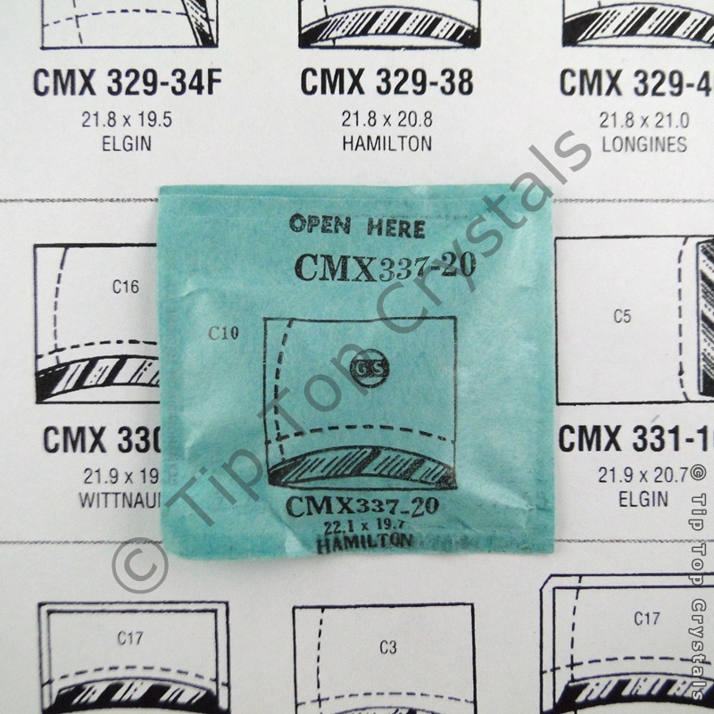 GS CMX337-20 Watch Crystal - Click Image to Close
