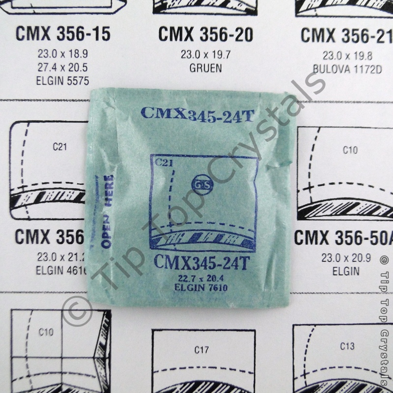 GS CMX345-24T Watch Crystal - Click Image to Close