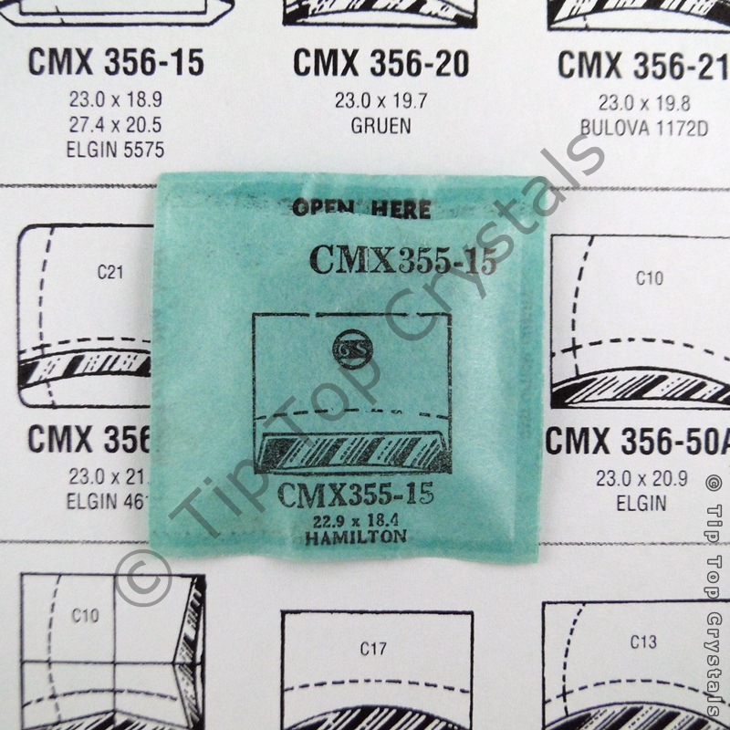 GS CMX355-15 Watch Crystal - Click Image to Close