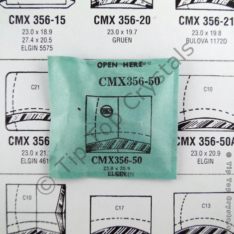 GS CMX356-50 Watch Crystal - Click Image to Close