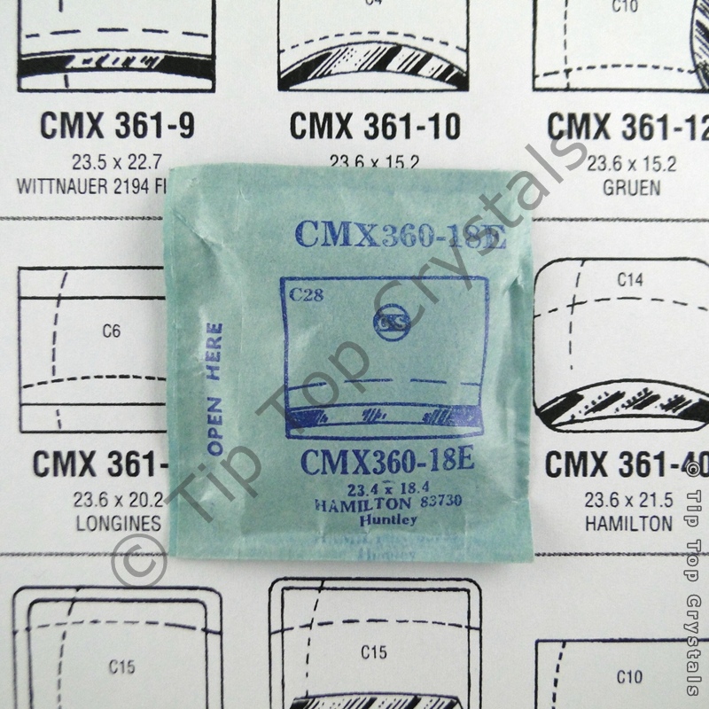GS CMX360-18E Watch Crystal - Click Image to Close
