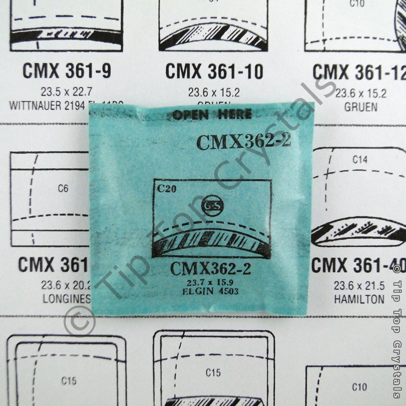 GS CMX362-2 Watch Crystal - Click Image to Close