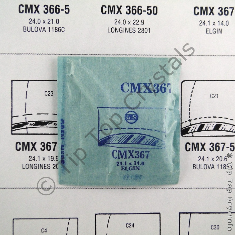 GS CMX367 Watch Crystal - Click Image to Close
