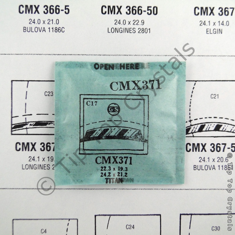 GS CMX371 Watch Crystal - Click Image to Close