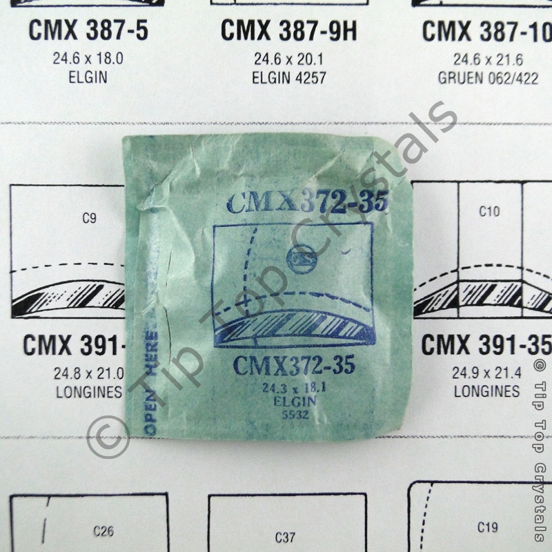 GS CMX372-35 Watch Crystal - Click Image to Close