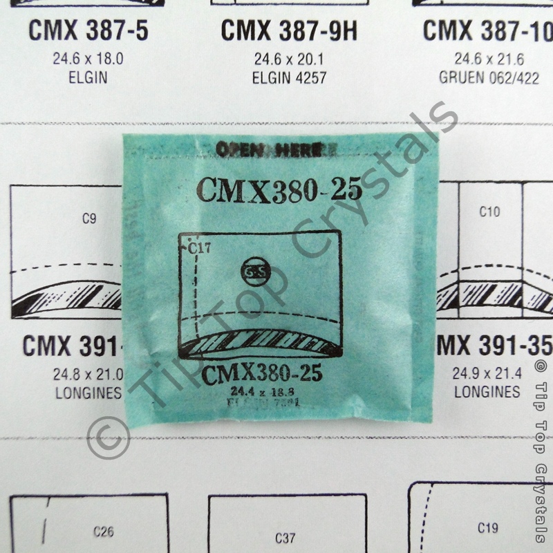GS CMX380-25 Watch Crystal - Click Image to Close