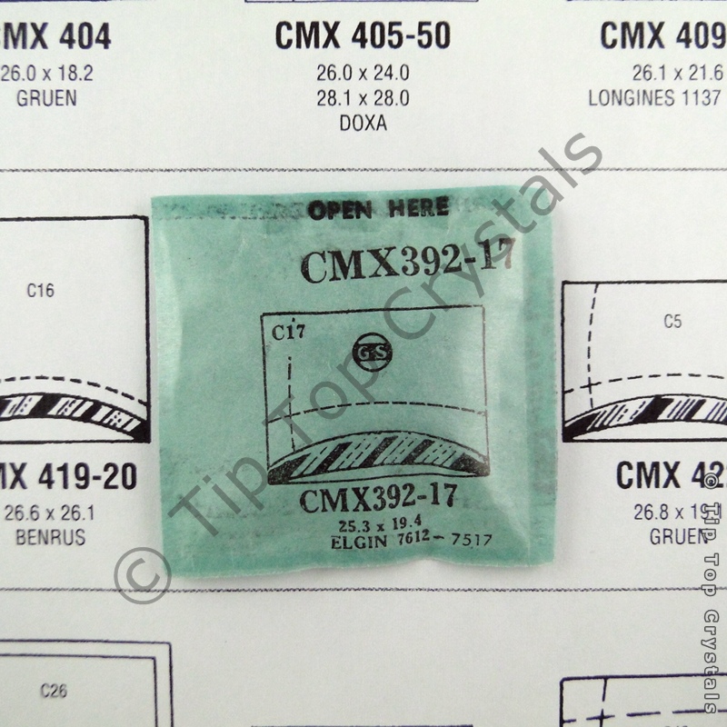 GS CMX392-17 Watch Crystal - Click Image to Close