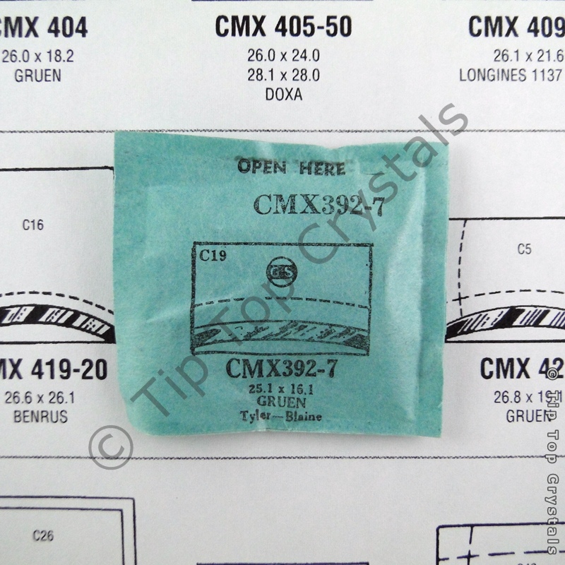 GS CMX392-7 Watch Crystal - Click Image to Close