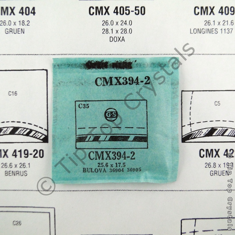 GS CMX394-2 Watch Crystal - Click Image to Close