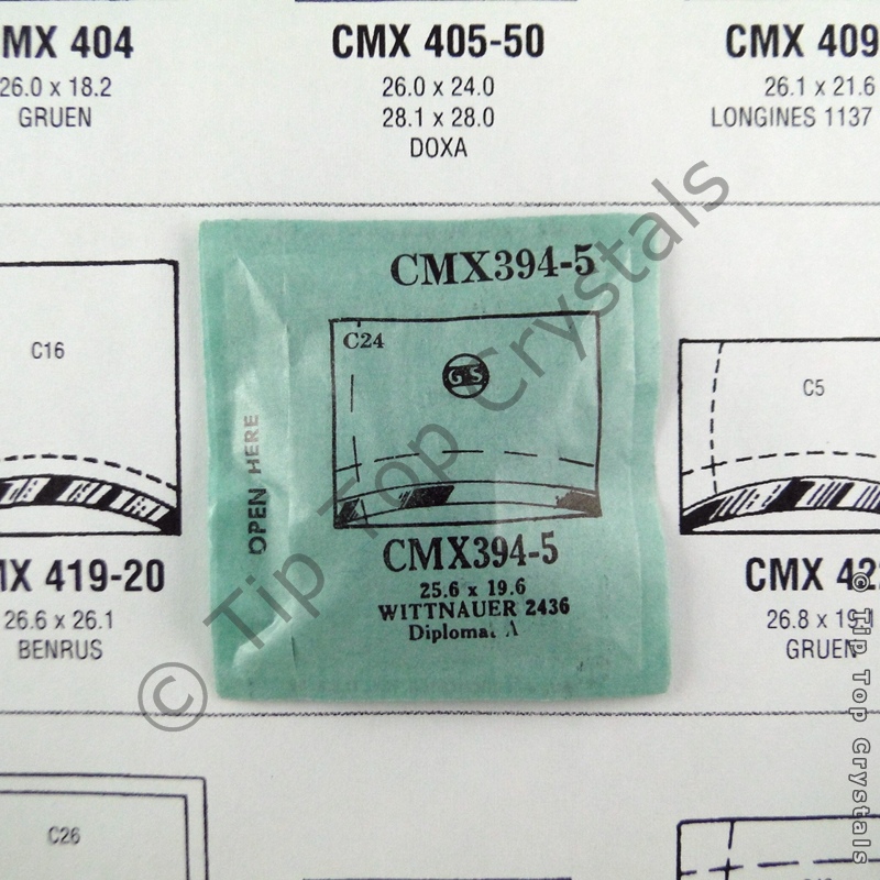 GS CMX394-5 Watch Crystal - Click Image to Close