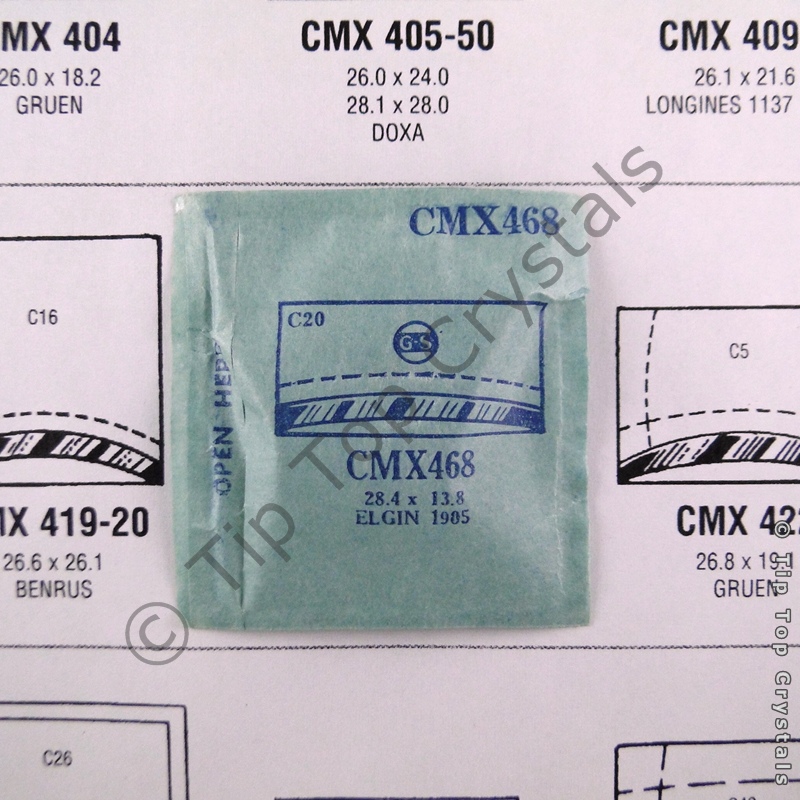 GS CMX468 Watch Crystal - Click Image to Close