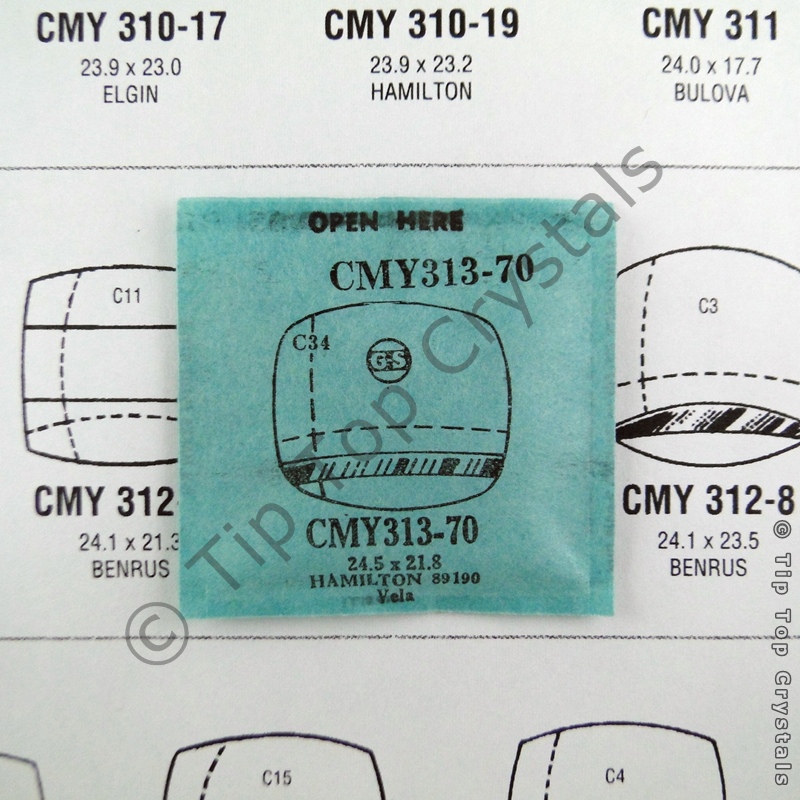 GS CMY313-70 Watch Crystal - Click Image to Close