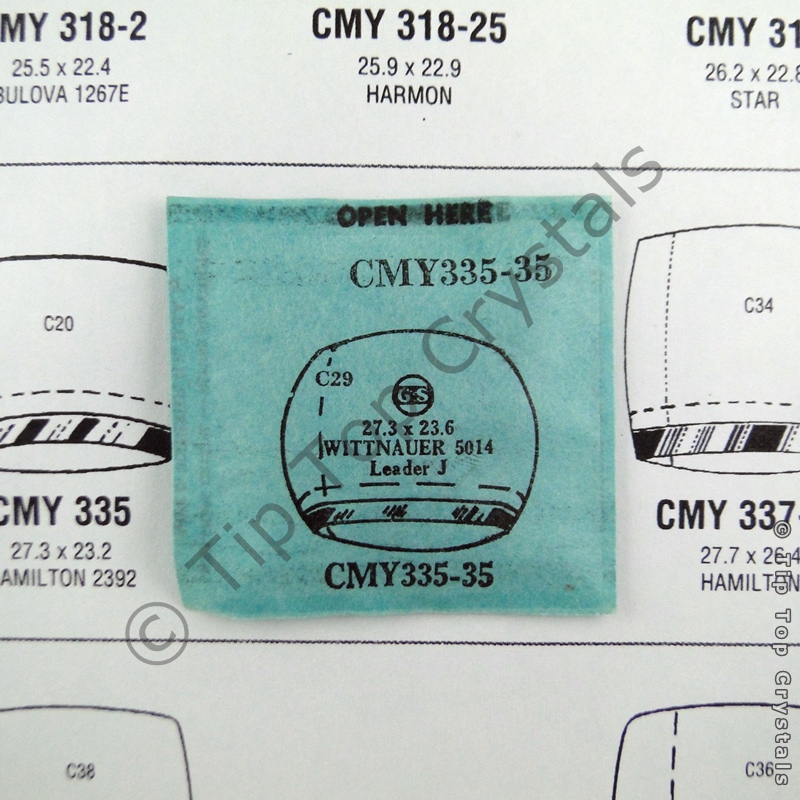 GS CMY335-35 Watch Crystal - Click Image to Close