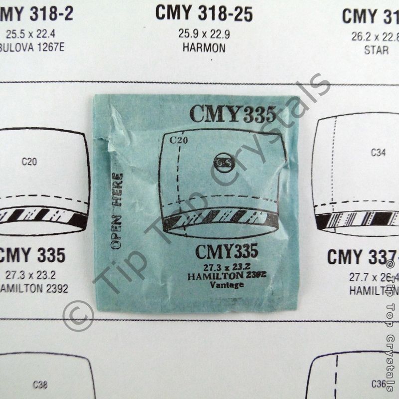 GS CMY335 Watch Crystal - Click Image to Close