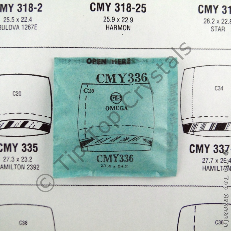 GS CMY336 Watch Crystal - Click Image to Close