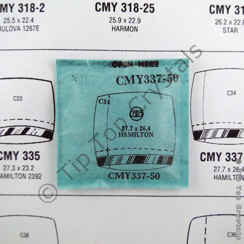 GS CMY337-50 Watch Crystal - Click Image to Close