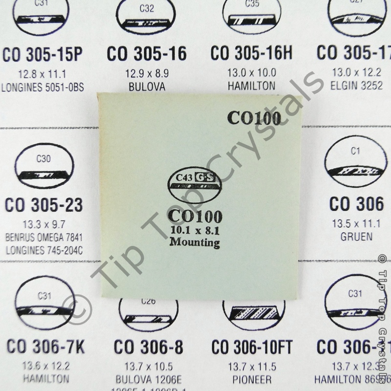 GS CO100 Watch Crystal - Click Image to Close