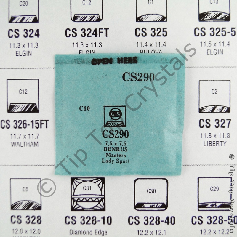 GS CS290 Watch Crystal - Click Image to Close