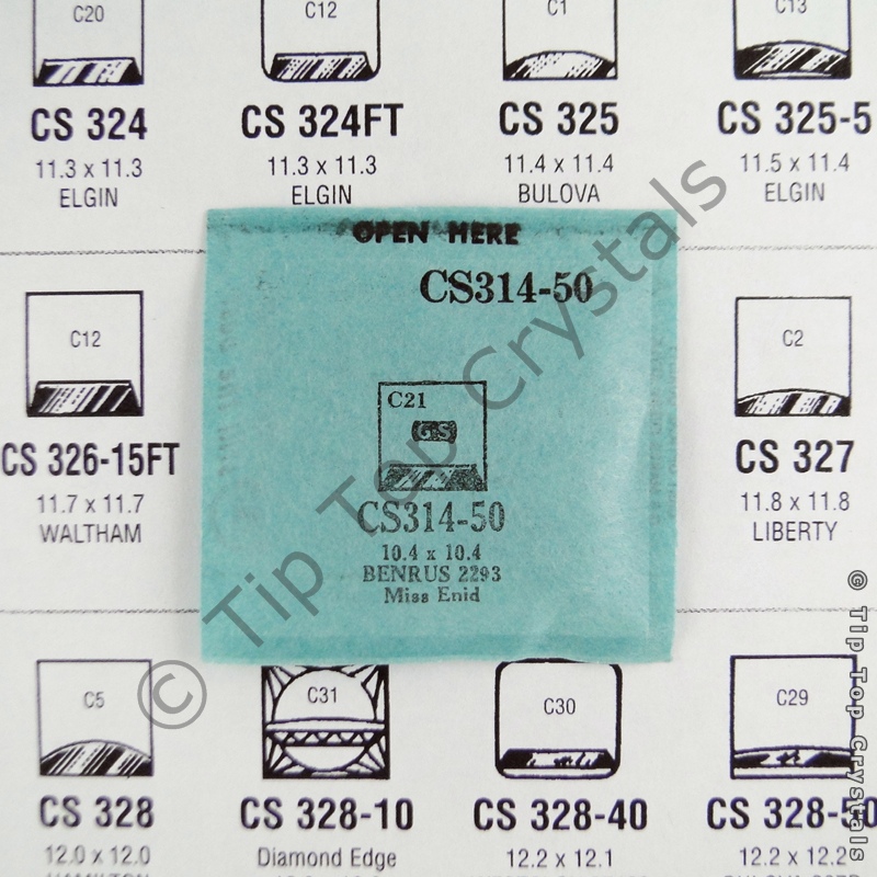 GS CS314-50 Watch Crystal - Click Image to Close