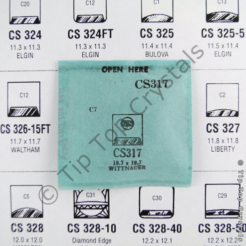 GS CS317 Watch Crystal - Click Image to Close