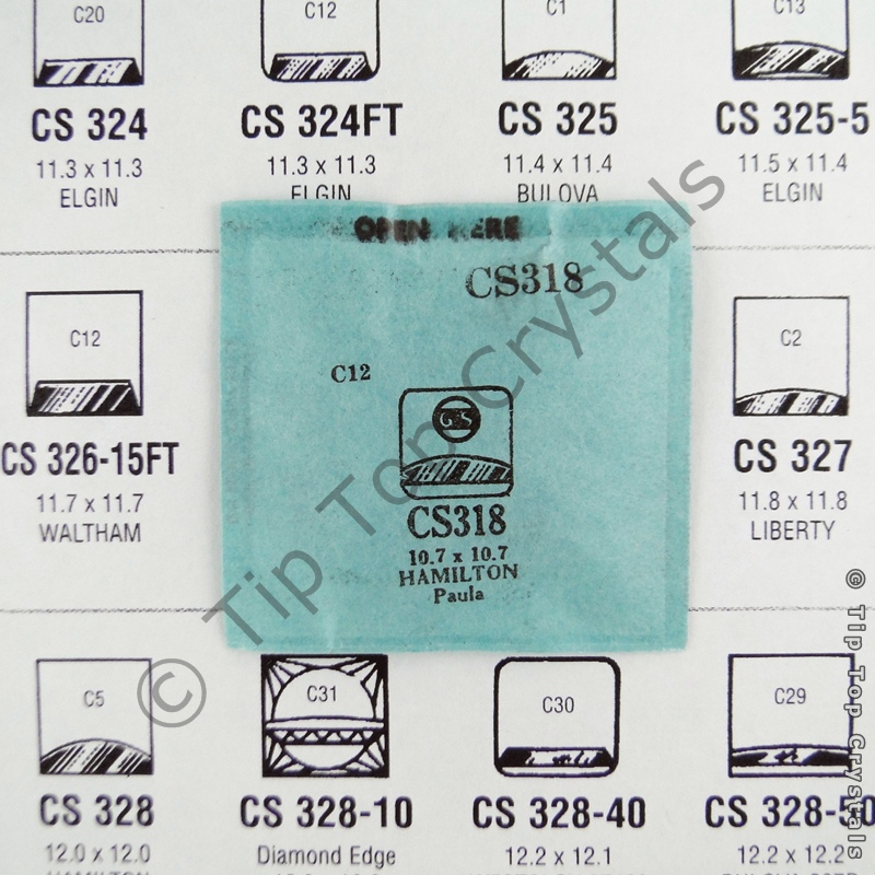 GS CS318 Watch Crystal - Click Image to Close