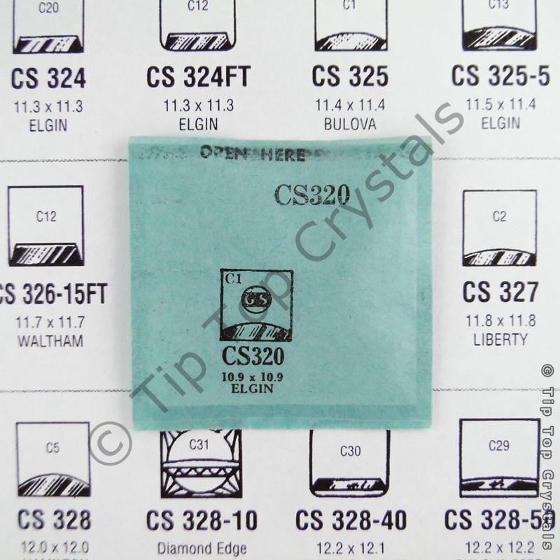 GS CS320 Watch Crystal - Click Image to Close