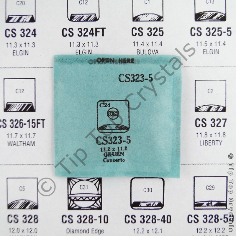 GS CS323-5 Watch Crystal - Click Image to Close