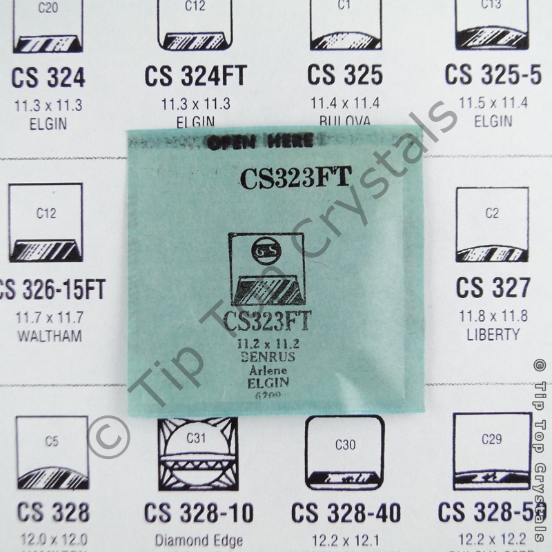 GS CS323FT Watch Crystal - Click Image to Close