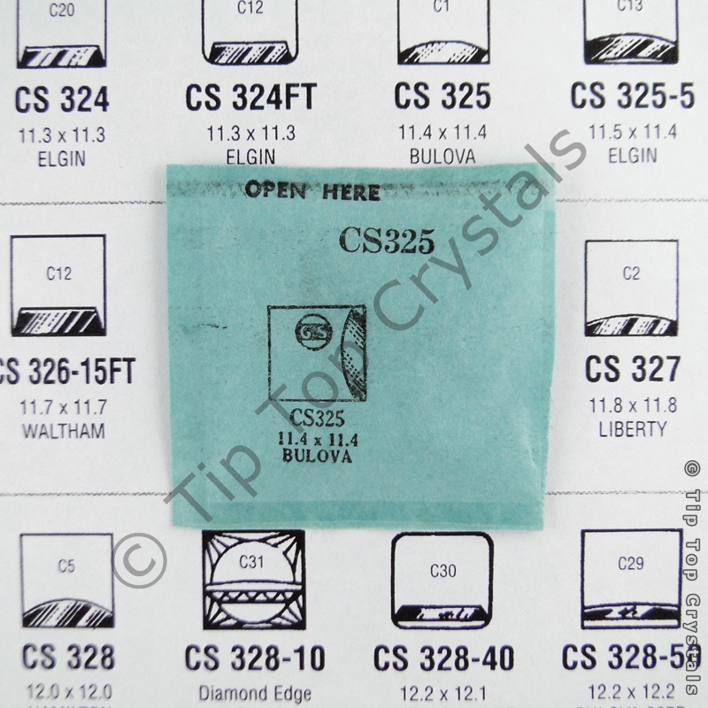 GS CS325 Watch Crystal - Click Image to Close