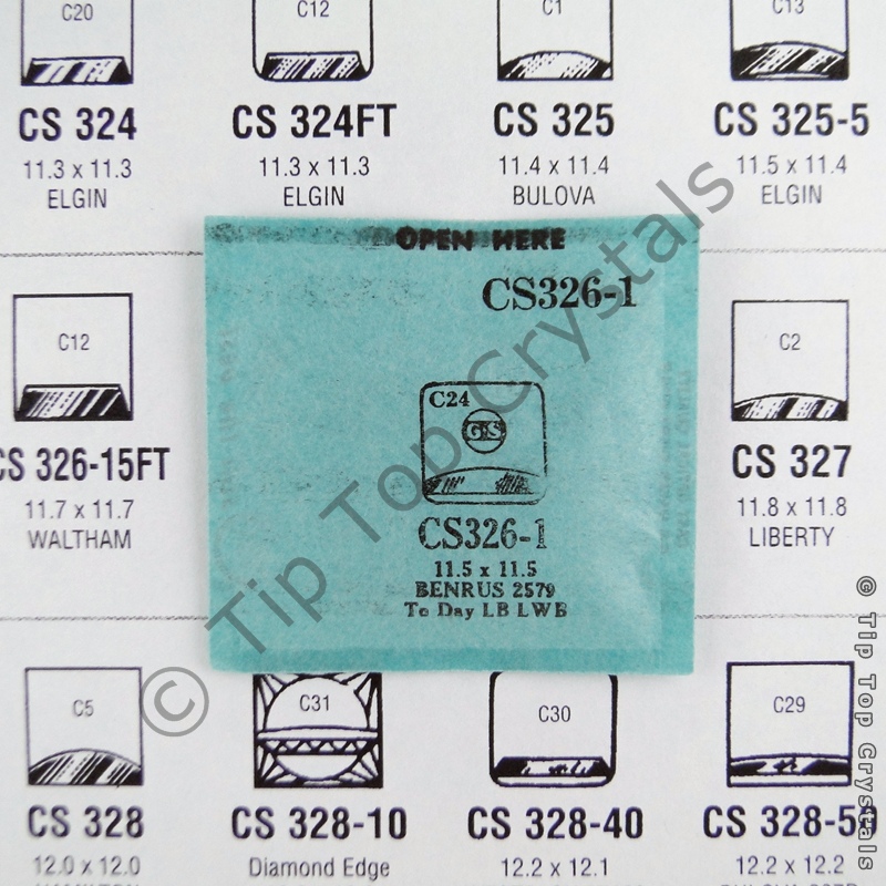 GS CS326-1 Watch Crystal - Click Image to Close