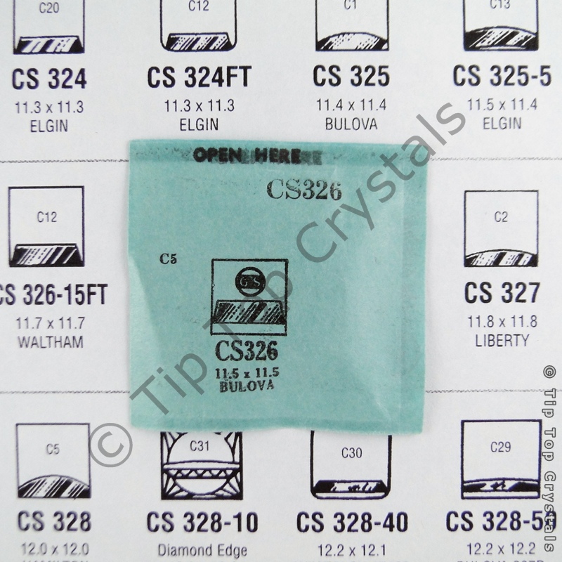 GS CS326 Watch Crystal - Click Image to Close
