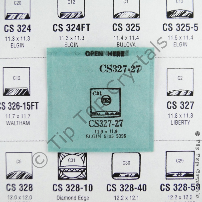 GS CS327-27 Watch Crystal - Click Image to Close