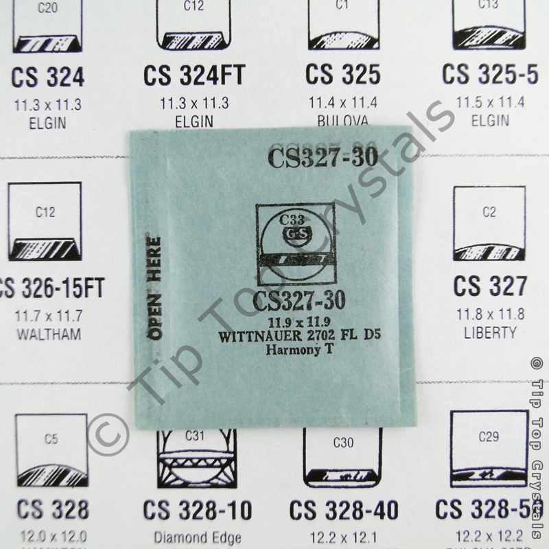 GS CS327-30 Watch Crystal - Click Image to Close