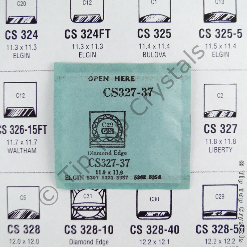 GS CS327-37 Watch Crystal - Click Image to Close