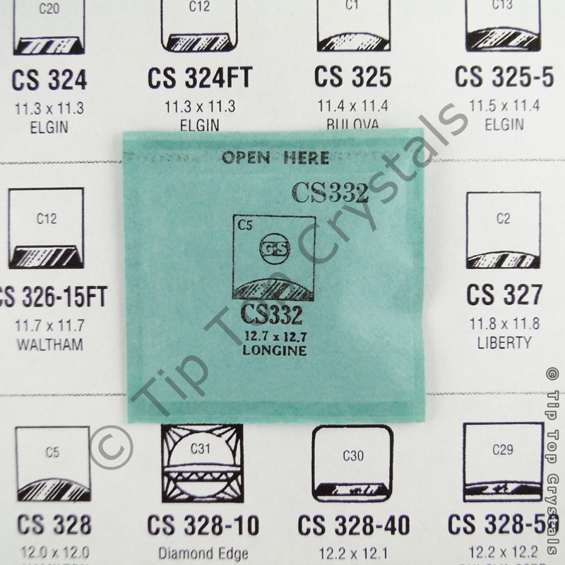 GS CS332 Watch Crystal - Click Image to Close