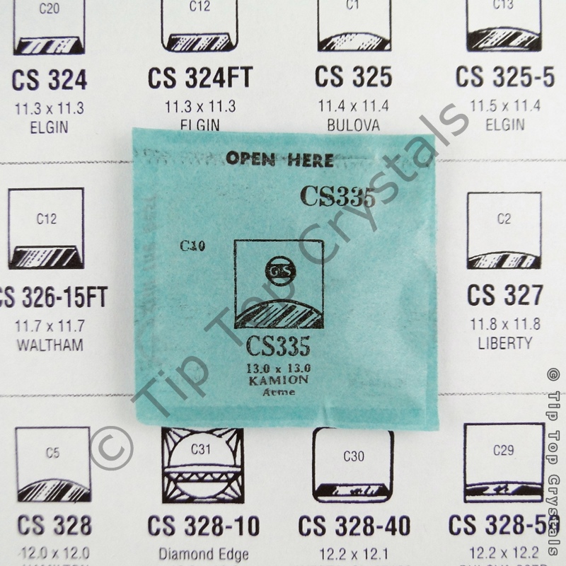 GS CS335 Watch Crystal - Click Image to Close