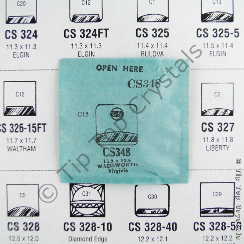 GS CS348 Watch Crystal - Click Image to Close